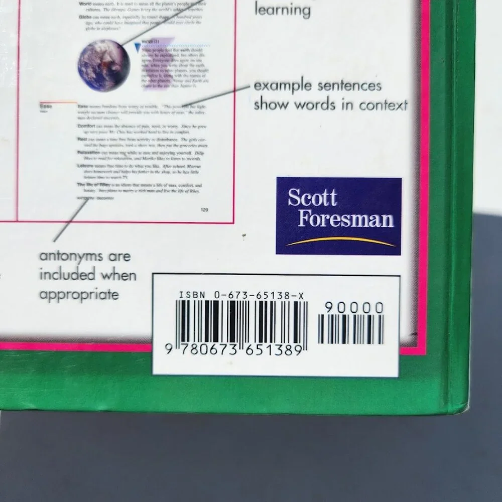 Scott Foresman Roget's Student Thesaurus Dictionary Hardcover School supplies